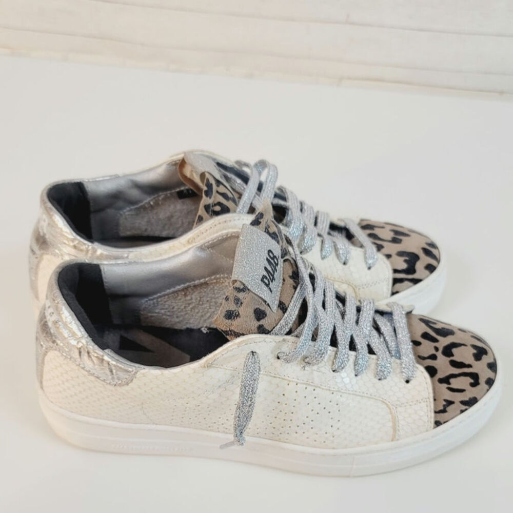 P448 Thea Platform Sneakers in Python Roccia Leop… - image 7